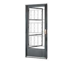 PORTA CRV AÇO POSTIGO GRADE ELO 80 X 215 CM ESQUERDA R6.5 EXTRA (CÓD. 954223)