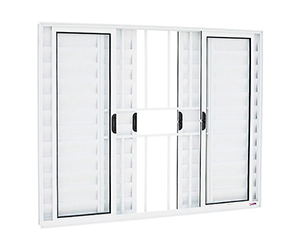 VENEZIANA CRV ALUMINIO 6 FOLHAS C: GRADE 120 X 100 CM R8 CLASSIC (CÓD. 36485)